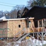 ポトリベーカリー - 石窯小屋製作中です