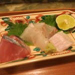 車力門 ちゃわんぶ - 26年12月　青森寒鮃、和歌山縞鯵