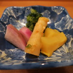 車力門 ちゃわんぶ - 26年12月　お新香　蕪、大根、牛蒡