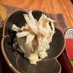 焼鳥あかぎ - ポテトサラダ　ささみの一夜干し