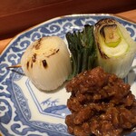 焼鳥あかぎ - 下仁田ネギと肉味噌