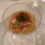 アルポルト - アルポルト(下仁田ねぎのムース ズワイガニと生うに添え)