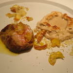 フロリレージュ - フォアグラのソテーと小布施産和栗のスフレ1
