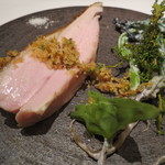 フロリレージュ - 和歌山産紀州赤鶏のローストとそのサラダ仕立て2