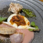 イタリア料理 小西屋 - 下にアオリイカが