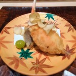 日本料理 かしづき - 蟹爪フライ。