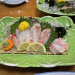 札幌蟹本家 福岡那之川店 - タラバ蟹造り　新鮮、ねっとり、上品な磯風味