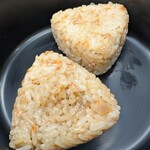 人力うどん - かしわおにぎり