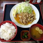 みや古食堂 - 国産豚の生姜焼き定食