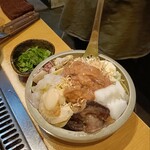 月島もんじゃ おこげ - 海鮮もんじゃ＋大葉