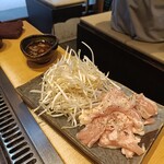 月島もんじゃ おこげ - せせり焼き