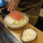 月島もんじゃ おこげ - 明太子もちもんじゃ＋チーズ