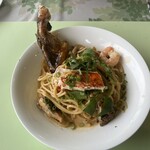 トミズダイナー - タラバガニのトマトクリームパスタ