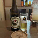 蕎膳 樂 - 瓶ビールはサッポロ赤星！