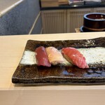 THE SUSHI TOKYO 旬 - マグロの赤身・トロカジキ・マグロの中