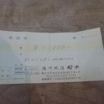 播州地酒 ひの - 領収書