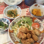 繚乱 - 豆腐つくねと大豆ミート定食