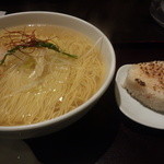 麺屋海神 - あら焚きしおらぁめんへしこ焼きおにぎり付き