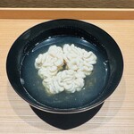 鮨あさひ - タラの白子のお吸い物