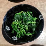 ラーメン 野良裏家 - 生ほうれん草別皿