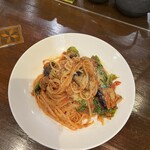 コム・シノワ - 塩サバと茄子のトマトソースパスタ¥1,760