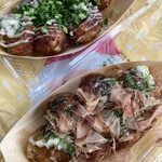 たこやき ラ・ポーズ - ソースとネギ塩マヨ
