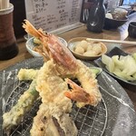 天ぷら たろじろう - 赤海老の天ぷら
