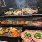 肉処えす - ねぎ塩たん！キムチ盛り合わせ！