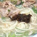 元祖ラーメン長浜家 - ラーメン（鬼からし）