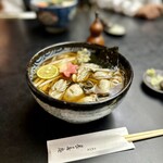 茅場町 長寿庵 - 牡蠣南ばん(12月)