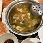 中華料理 鍋一 - 他でもいつも撮り忘れる鍋。食べてる途中ですみません。