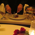 銀座 レカン - 妻のメインがサーブされます。