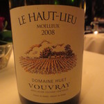 銀座 レカン - このやや甘い干しブドウの香りのワインとチーズをいただきました。