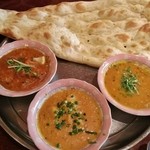 アプサナ・ランチ 950円（チキン・シーフード・ダルカレー）