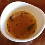 ハリマ・ケバブ・ビリヤニ - 付属のスープが極薄のスープカレーのよう…