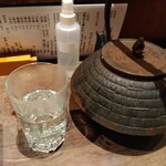 鳥茂 - 燗酒 南部鉄瓶 大那 純米 一合