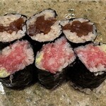 神田錦町 鮨たか晴 - 干瓢＆ネギトロ