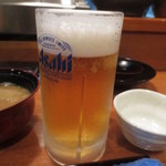 味暦あんべ - 生ビール　700円(税込)