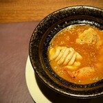 アカ - 2025.11.  車海老と真鱈の白子のアヒージョ