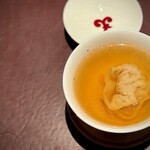 アカ - 2025.11.  鴨のカネロニ入りハモンセラーノのスープ