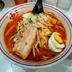 蒙古タンメン中本 - ゴマおさ北極やさいシャキシャキ、低糖質麺変更、チャーシュー、水餃子