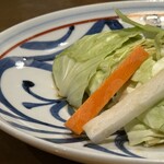 焼き鳥　黒てんぐ - キャベツ大根人参