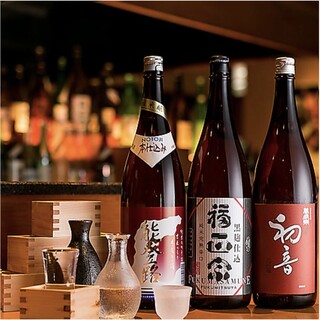 創作和食にぴったりな日本酒も各地からご用意◎