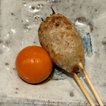 焼鳥 にしき - つくね（キンカンは醤油漬け）