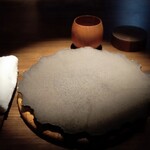 yokoyama - 本日の席。コンロのほぼ向かい