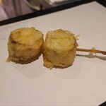 天七 - 下仁田ネギの天ぷら♡