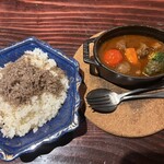 野口太郎 - 飛騨牛のビーフシチュー　バターライスにトリュフ