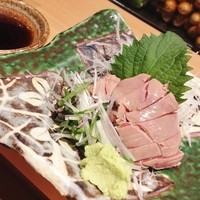 晩鶏 - 肝刺し