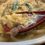 うどん酒場 福福 - ふわふわ玉子に甘〜いお肉〜（≧∇≦）