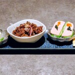 魚心 - 前菜三種盛り